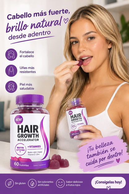 Gomitas Hair Growth- Belleza y Vitalidad para  el cabello