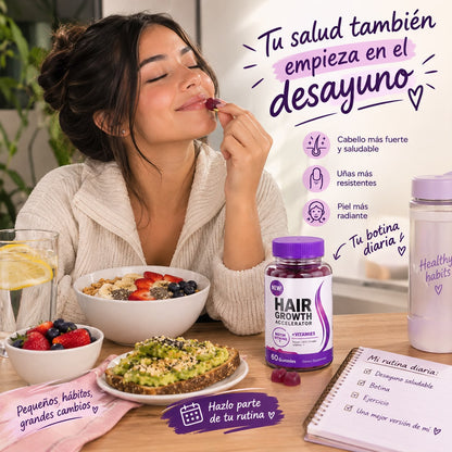 Gomitas Hair Growth- Belleza y Vitalidad para  el cabello